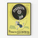 Vintage plakat med motivation og arbejdssikkerhed Navy
