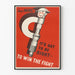 Vintage plakat Says Mike: Det skal være retfærdigt for at vinde kampen
