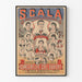 Vintage plakat Scala Bourges Sommerkoncert vægdekoration