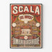 Vintage plakat Scala Salle Éclairée à la Lumière Électrique