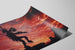Plakat Cherokee Ceremoniel Dans Ved Solnedgang — visning af kunstværket