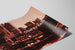 Plakat vintage Ghirardelli Square i San Francisco ved skumringen — visning af kunstværket