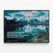 Plakat landskab af Grand Teton-bjerget i Nationalparken Wyoming — indrammet kunstværk på væggen