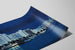 Poster Skyline Nocturne af Miami Beach — visning af kunstværket
