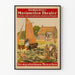 Vintage plakat af Marionnettes Schichtl's Familie Teater