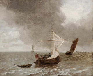 school of Jan van de Capelle - Sailboats In A Breeze.webp