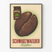 Vintage plakat Schwarzwaelder Kaffee dekorativ til kaffeelskere