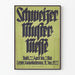 Suisse Plakat Muster Messe Basel 1922 – Plakat Vintage vægdekoration
