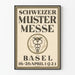 Vintage plakat Schweizer Mustermesse Basel 1921