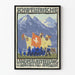 Vintage schweizisk plakat fra Berns nationale udstilling 1914
