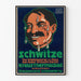 Vintage plakat Schwitze Kreuz Termiskbad - Retro vægdekoration