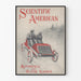 Vintage videnskabelig amerikansk plakat om bil og udstilling