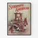 Vintage Scientific American plakat - Historisk trykmaskine