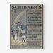 Vintage plakat Scribner's august fiktion nummer