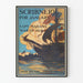 Vintage plakat fra Scribner's for januar - Krigen i 1812 - maritim vægdekoration