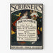 Vintage plakat Scribner's til oktober med efterårs tema
