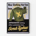 Vintage plakat til forebyggelse mod purpursyge af brambles