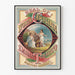 Vintage plakat Nordcarolinas Tobaksstempel Marburg Brothers