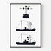 Dekorativ plakat med maritime signaler til søfartsnavigation