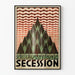 Art Nouveau-secession plakat til vægdekoration