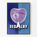 Vintage plakat til vægdekoration Sedalby Hjertebalance