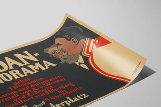 Plakat Vintage Sedan Panorama til vægdekoration — visning af kunstværket