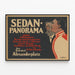 Plakat Vintage Sedan Panorama til vægdekoration — indrammet kunstværk på væggen