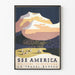 Vintage plakat Se Amerika Velkommen til Montana