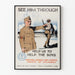 Krigsvalgplakat 'Hjælp os med at hjælpe drengene' 1918 - Vintage vægdekoration