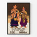 Vintage plakat Darjeeling - Dansende Lama Indien
