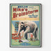 Vintage plakat af Mike's Brainstorm med sjovt elefant