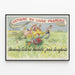 Plakat vintage Franske Bøger Uge - Hachette-bøger til børn — indrammet kunstværk på væggen