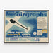 Plakat vintage Publicitaire Airgraphs - Retro vægdekoration — indrammet kunstværk på væggen