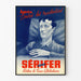 Vintage medicinsk plakat Sérifer - Retro vægdekoration