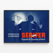 Plakat vintage Sérifer - Depression og overanstrengelse, generel dynamik — indrammet kunstværk på væggen