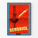 Vintage plakat Serobiol lampen - retro vægdekoration