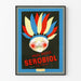 Vintage reklameplakat for Serobiol Peau Rouge til vægdekoration
