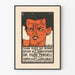 Vintage plakat til konferencen Egon Friedell 'Shaw eller ironien'
