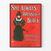 Vintage plakat She Always Dressed in Black - Stil og Retro Elegance
