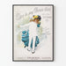 Vintage plakat She is my Picnic Girl - Retro vægdekoration