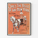 Vintage plakat She’s The Belle of Gay New York - Retro vægdekoration