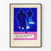 Retro plakat om trafiksikkerhed med lygter og lommelygter
