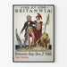 Vintage plakat Side by Side Britannia 1918 historisk vægdekoration