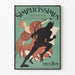 Kunstnerisk vintage plakat Simplicissimus ugentlig illustreret