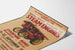 Vintage plakat af dampmaskiner - Historisk begivenhed 1974