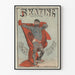 Vintage plakat L'Homme Tatoué Skating Rue Blanche