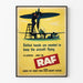 Vintage RAF-plakat - Luftfartsmekaniker i aktion