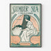 Vintage plakat Slumber Sea - Retro musik vægdekoration
