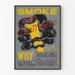 Vintage plakat Smoke Over Des Moines - Retro vægdekoration