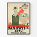 Vintage plakat for Sanitätsbräu Insternburg øl
